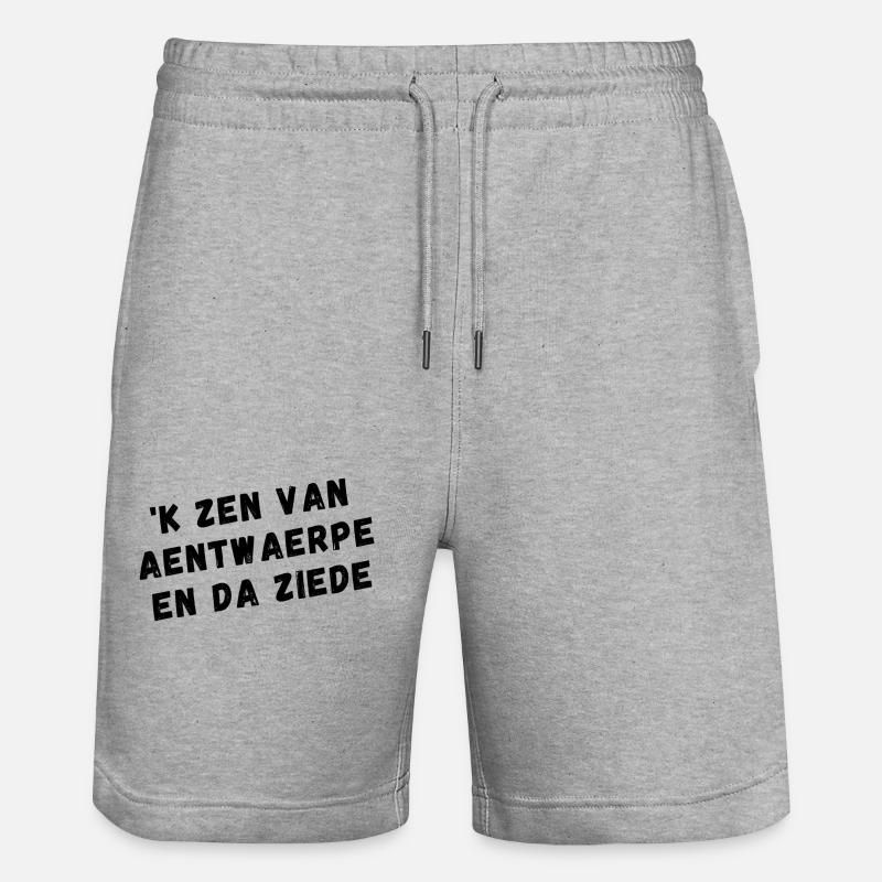 Chemises en dialecte anversois - Short de jogging bio TRAINER Stanley/Stella unisexe - gris chiné