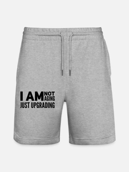 50th Birthday Gift Idea - Stanley/Stella Trainer Unisex Organic Jogging Shorts - heather grey