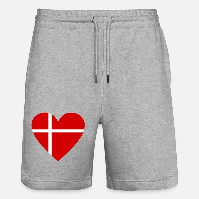 Danemark - Short de jogging bio TRAINER Stanley/Stella unisexe - gris chiné