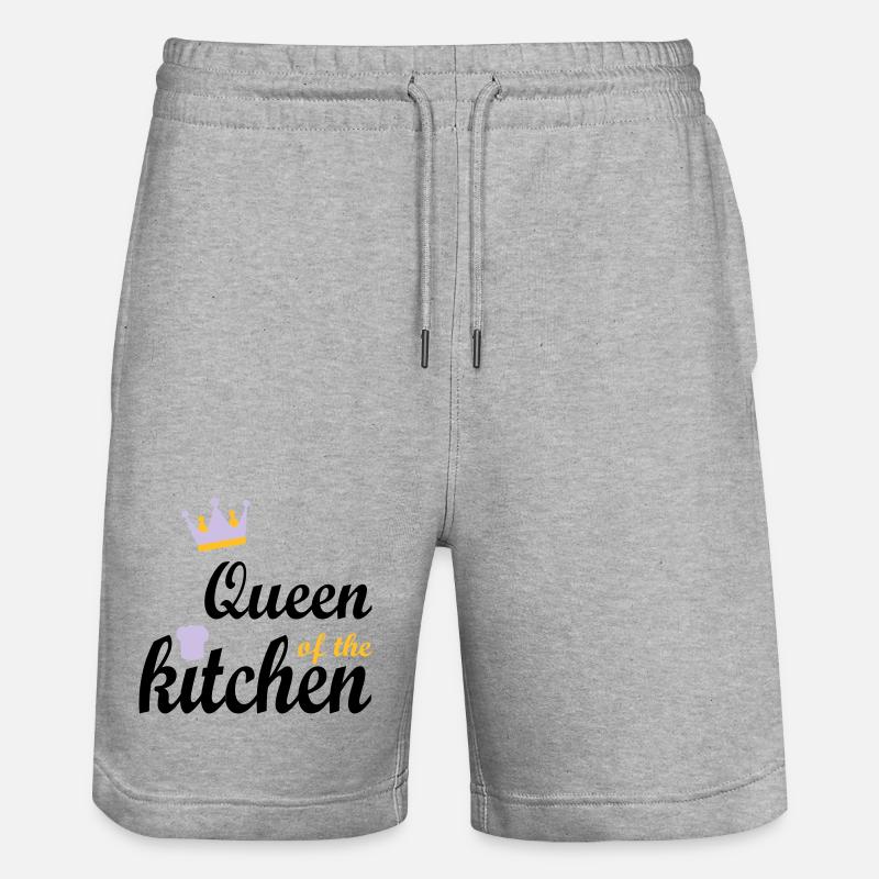 Kochen - Stanley/Stella Unisex Bio Joggingshorts Trainer - Grau meliert