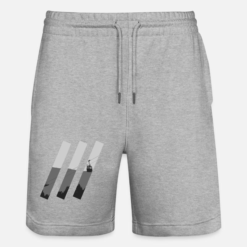 Entailles de gondole - Short de jogging bio TRAINER Stanley/Stella unisexe - gris chiné