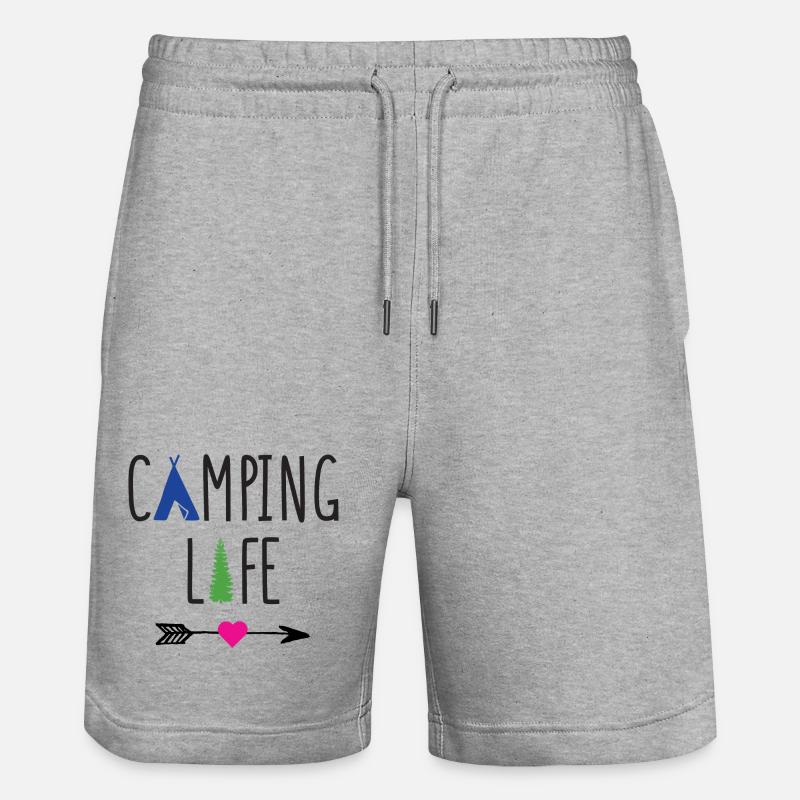 Vie de camping - Short de jogging bio TRAINER Stanley/Stella unisexe - gris chiné