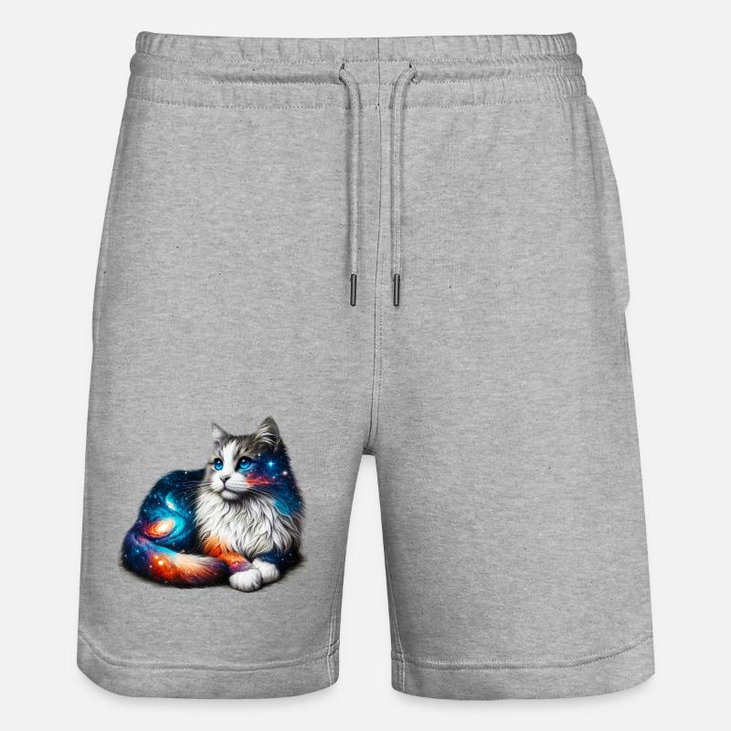 Chat - Short de jogging bio TRAINER Stanley/Stella unisexe - gris chiné