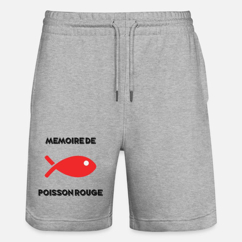 FISCH. GEDÄCHTNIS - Stanley/Stella Unisex Bio Joggingshorts Trainer  - Grau meliert