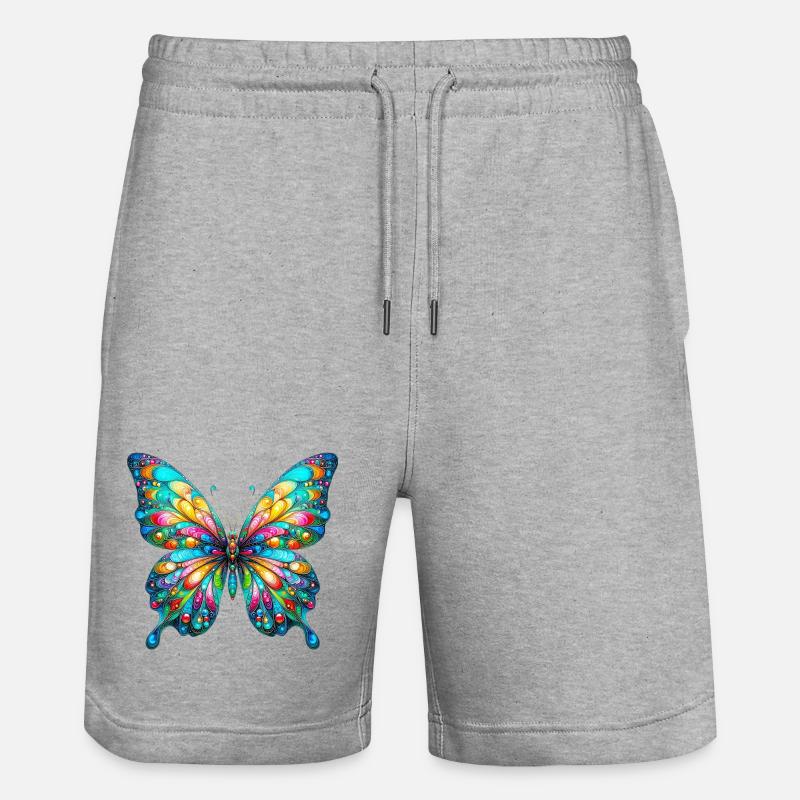 Papillon - Short de jogging bio TRAINER Stanley/Stella unisexe - gris chiné