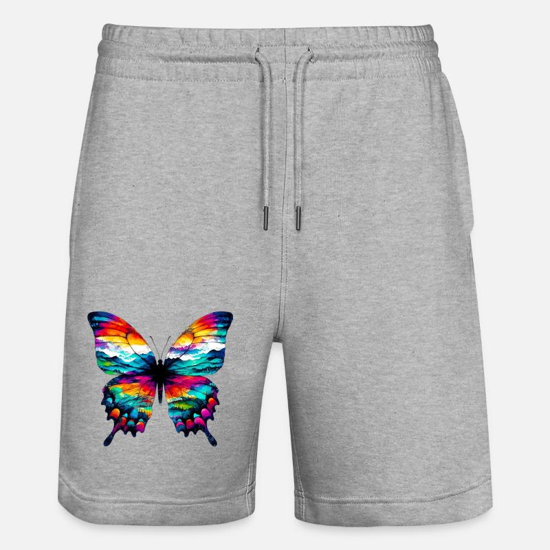 Papillon - Short de jogging bio TRAINER Stanley/Stella unisexe - gris chiné