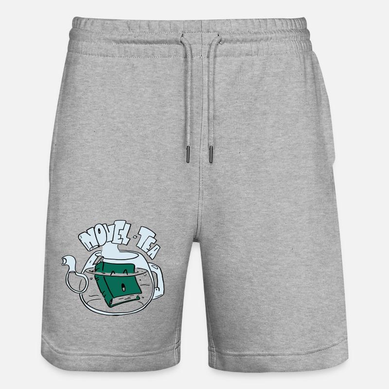 Novel Tea - Short de jogging bio TRAINER Stanley/Stella unisexe - gris chiné