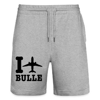 Bulgaria Holidays - Stanley/Stella Trainer Unisex Organic Jogging Shorts - heather grey - Front - Nik (191cm) & Marisol (170cm)
