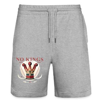 The crown of a kingdom without a ruler - Stanley/Stella Trainer Unisex Organic Jogging Shorts - heather grey - Front - Nik (191cm) & Marisol (170cm)
