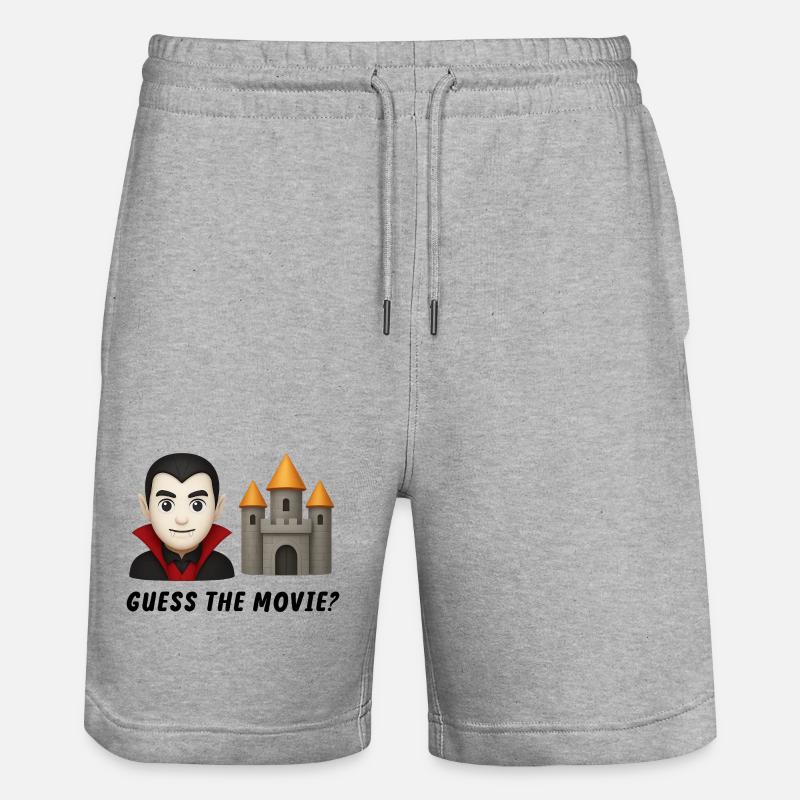 Motif Princesse Vampire et Château - Short de jogging bio TRAINER Stanley/Stella unisexe - gris chiné