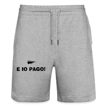 And I Pay - Stanley/Stella Trainer Unisex Organic Jogging Shorts - heather grey - Front - Nik (191cm) & Marisol (170cm)