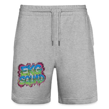 Cardiac Tech EKG Squad Pacemaker Technician - Stanley/Stella Unisex Bio Joggingshorts Trainer  - Grau meliert - Vorne - Nik (191cm) & Marisol (170cm)