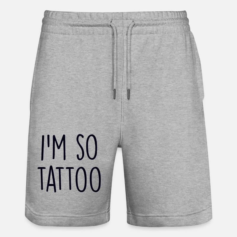 Tatouage - Short de jogging bio TRAINER Stanley/Stella unisexe - gris chiné