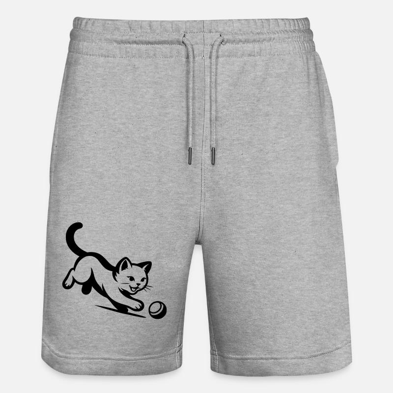 Chat - Short de jogging bio TRAINER Stanley/Stella unisexe - gris chiné