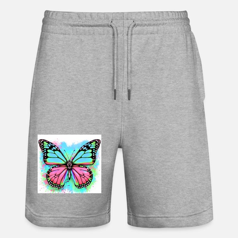 papillon - Short de jogging bio TRAINER Stanley/Stella unisexe - gris chiné