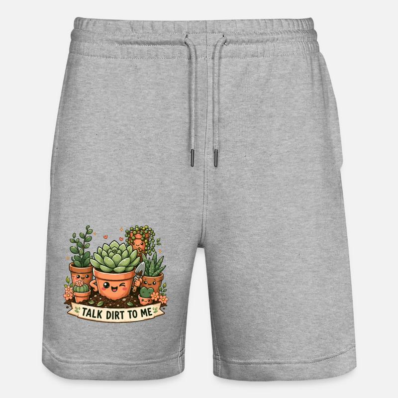 Sprich Dreck Mit Mir, Süße - Stanley/Stella Unisex Bio Joggingshorts Trainer  - Grau meliert