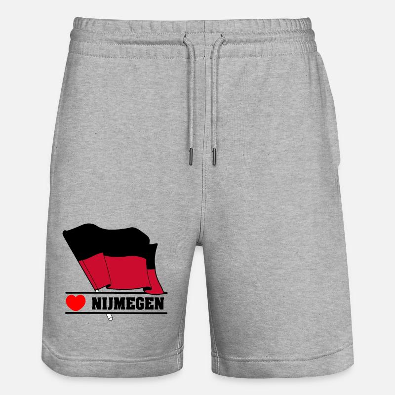 J’adore Nimègue - Short de jogging bio TRAINER Stanley/Stella unisexe - gris chiné
