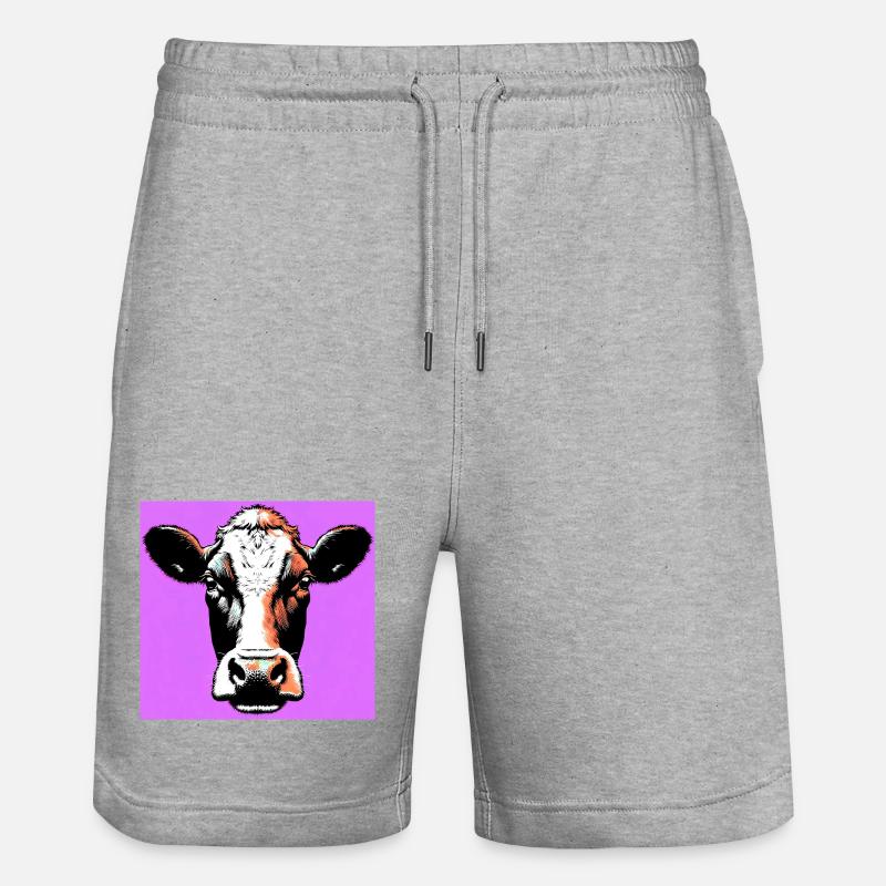 vache - Short de jogging bio TRAINER Stanley/Stella unisexe - gris chiné