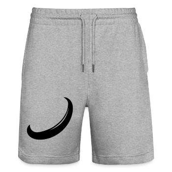boomerang - Stanley/Stella Trainer Unisex Organic Jogging Shorts - heather grey - Front - Nik (191cm) & Marisol (170cm)