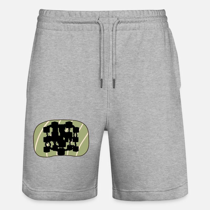 Kryptowährung Bitcoin Crypto-monnaie - Short de jogging bio TRAINER Stanley/Stella unisexe - gris chiné