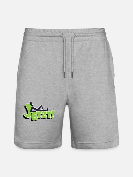 Now - Stanley/Stella Trainer Unisex Organic Jogging Shorts - heather grey