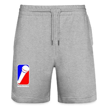 NBArtist Natural Born Artist Vollblutmusiker Hoch - Stanley/Stella Unisex Bio Joggingshorts Trainer  - Grau meliert - Vorne - Nik (191cm) & Marisol (170cm)