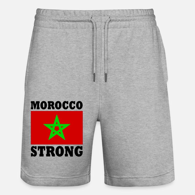 Morocco strong maroc - Short de jogging bio TRAINER Stanley/Stella unisexe - gris chiné