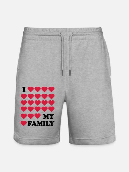 Family - Stanley/Stella Trainer Unisex Organic Jogging Shorts - heather grey