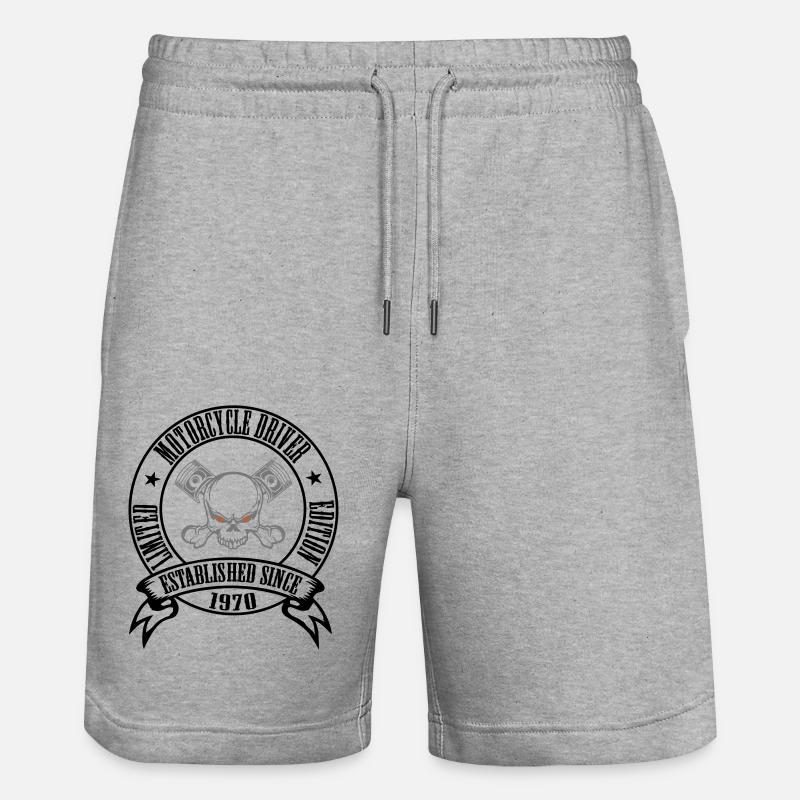 MC 1970 LE est depuis - Short de jogging bio TRAINER Stanley/Stella unisexe - gris chiné