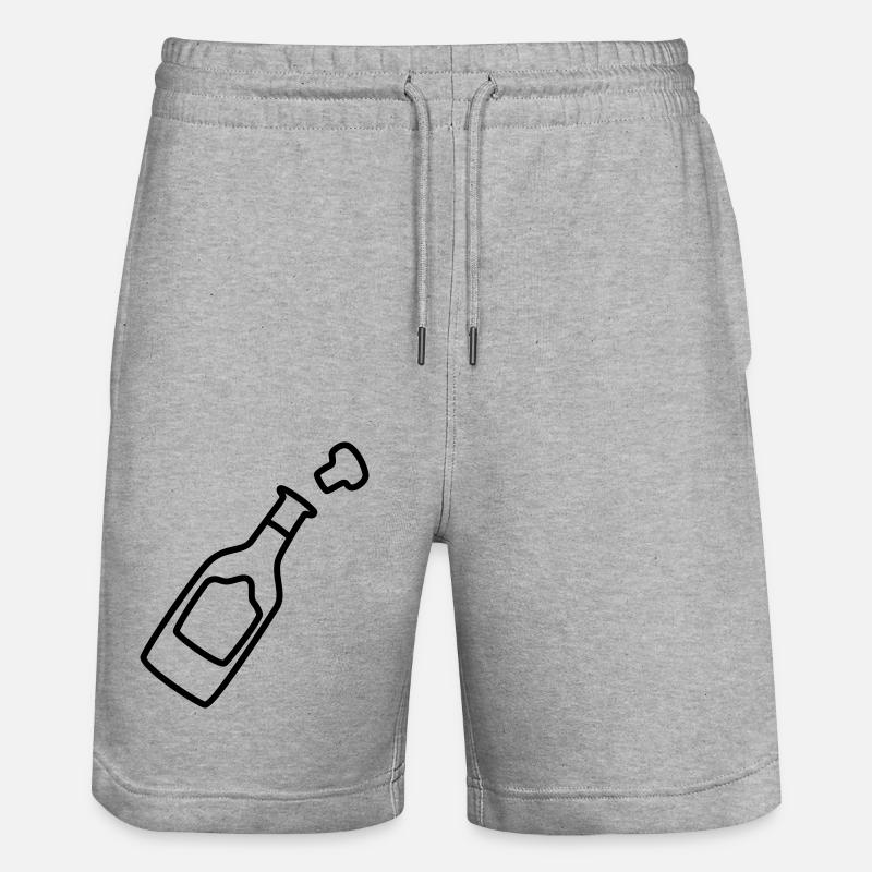 Bouteille de avec bouchon 1 - Short de jogging bio TRAINER Stanley/Stella unisexe - gris chiné
