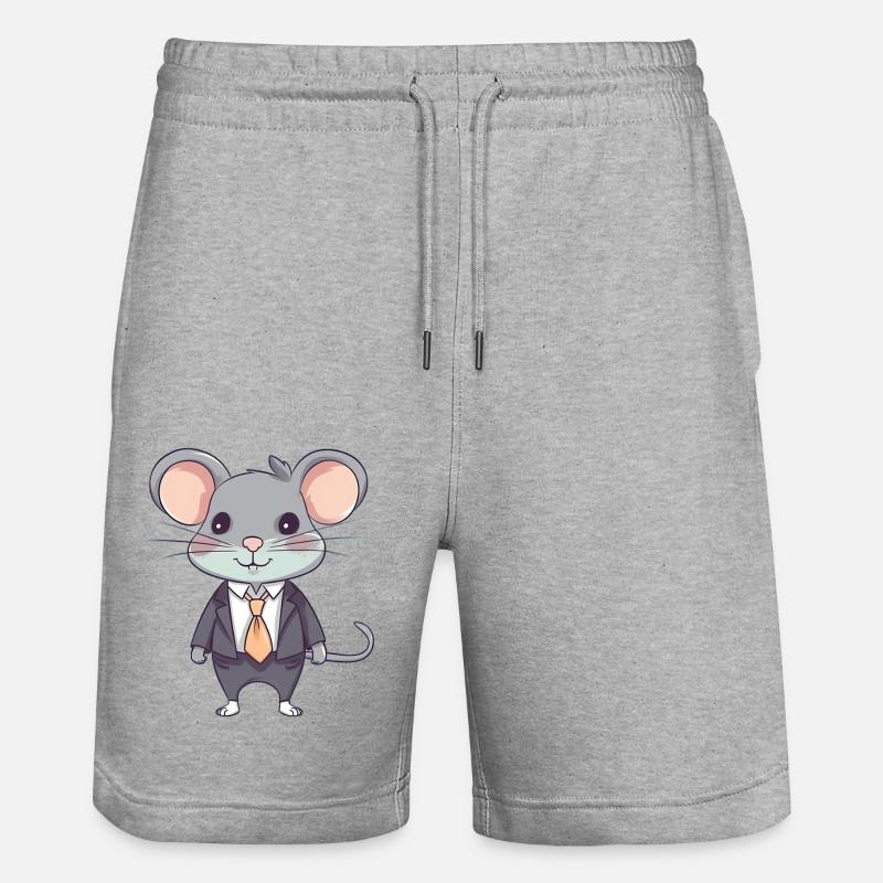 Souris Suave - Short de jogging bio TRAINER Stanley/Stella unisexe - gris chiné