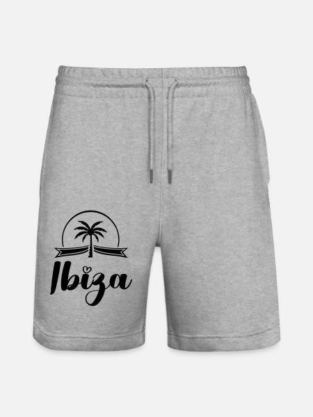 Ibiza - Stanley/Stella Trainer Unisex Organic Jogging Shorts - heather grey