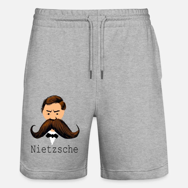 Nietzsche - Short de jogging bio TRAINER Stanley/Stella unisexe - gris chiné