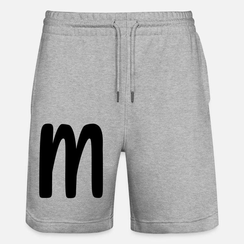 MM - Stanley/Stella Unisex Bio Joggingshorts Trainer  - Grau meliert