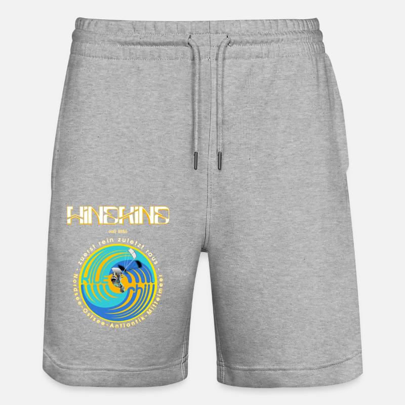 Kitesurf - Short de jogging bio TRAINER Stanley/Stella unisexe - gris chiné