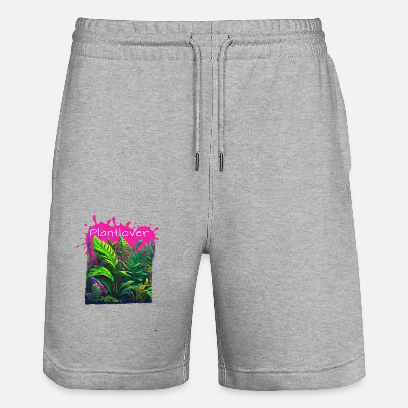 Philodendron, Plantes, Plantes, Amant - Short de jogging bio TRAINER Stanley/Stella unisexe - gris chiné