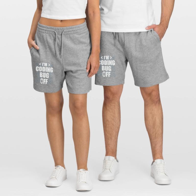 I'm Coding Bug Off It Specialists Software Stanley/Stella Trainer Unisex Organic Jogging Shorts