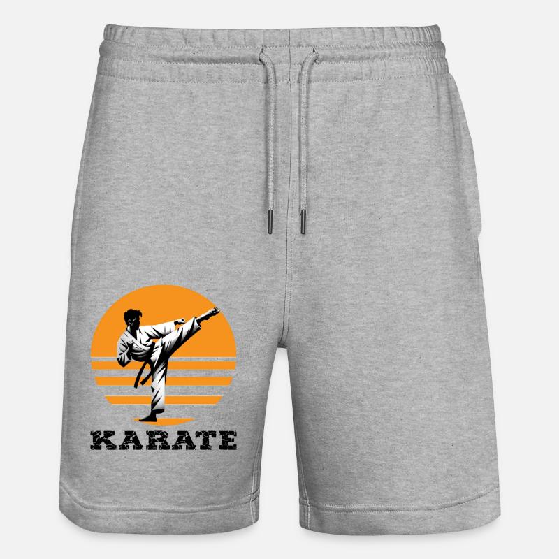 Karaté - Short de jogging bio TRAINER Stanley/Stella unisexe - gris chiné