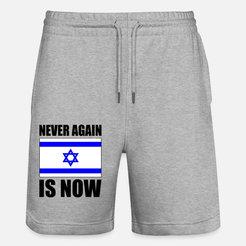 Never again is now - Short de jogging bio TRAINER Stanley/Stella unisexe - gris chiné