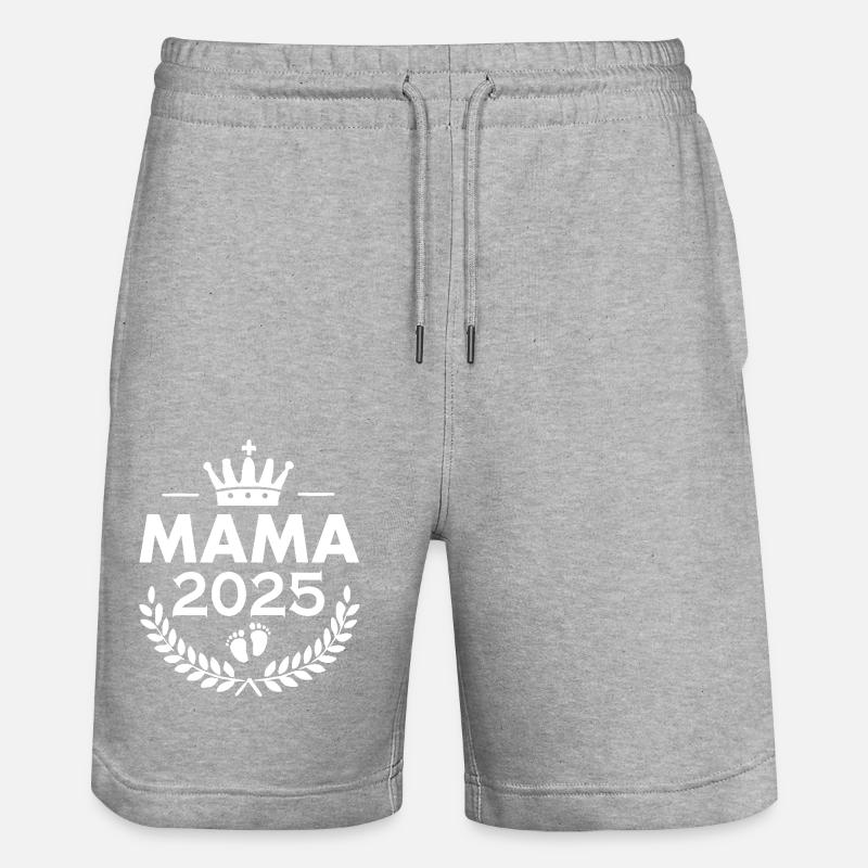 Mama 2025 - Short de jogging bio TRAINER Stanley/Stella unisexe - gris chiné