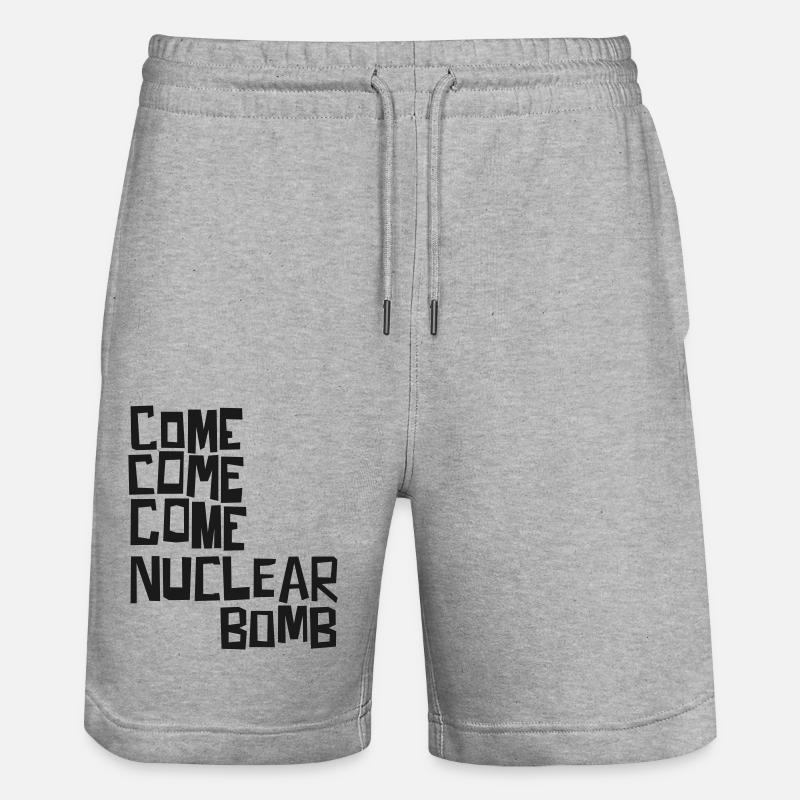 Venez, venez, venez bombe nucléaire - Short de jogging bio TRAINER Stanley/Stella unisexe - gris chiné