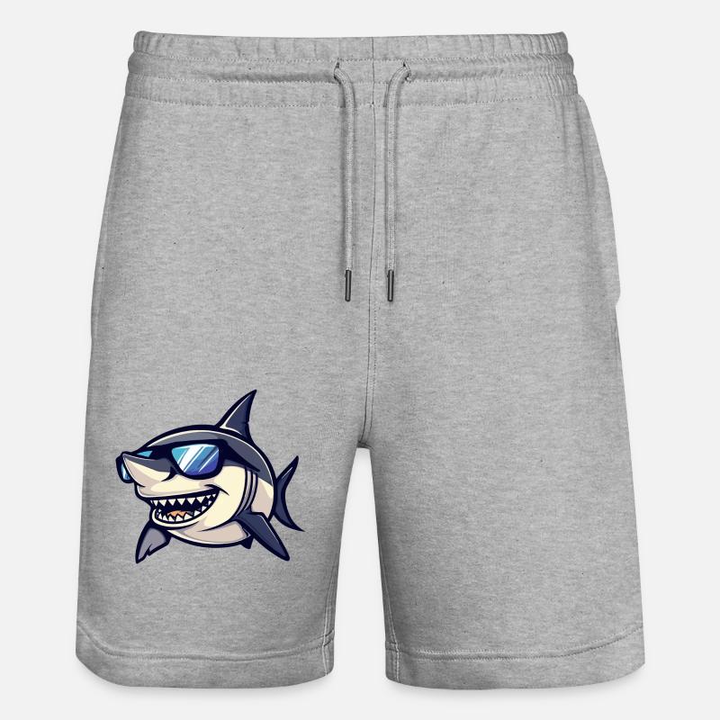 Hai Cool Bande Dessinée - Short de jogging bio TRAINER Stanley/Stella unisexe - gris chiné