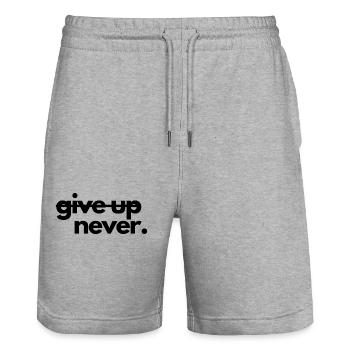 Design Entwurf, Motivation - Stanley/Stella Unisex Bio Joggingshorts Trainer  - Grau meliert - Vorne - Nik (191cm) & Marisol (170cm)