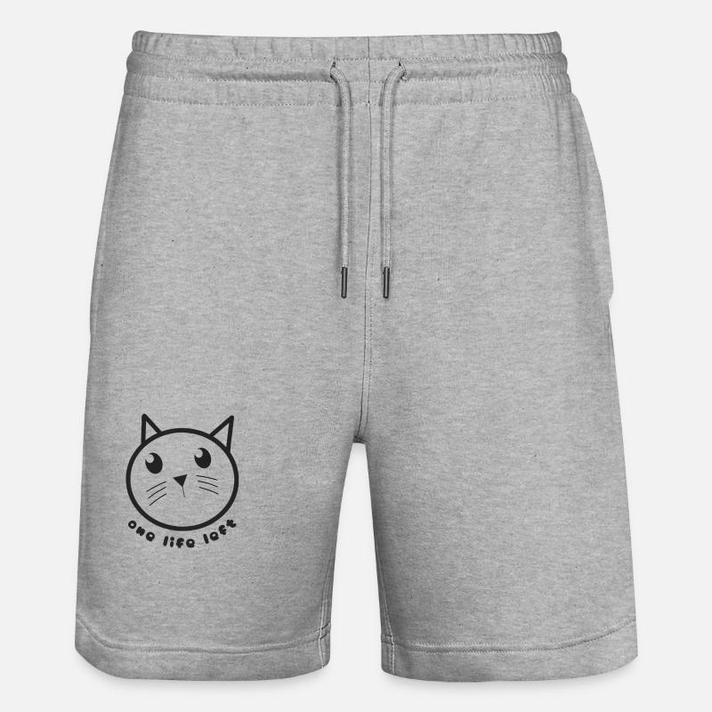 Noch ein Leben - Stanley/Stella Unisex Bio Joggingshorts Trainer  - Grau meliert