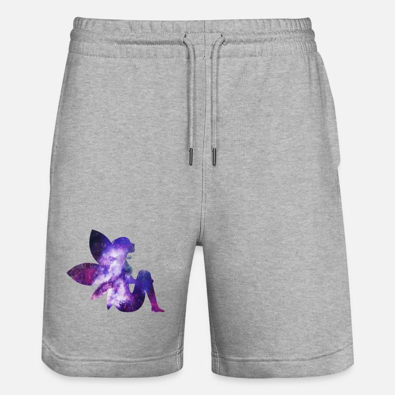 Fée Galaxy - Short de jogging bio TRAINER Stanley/Stella unisexe - gris chiné