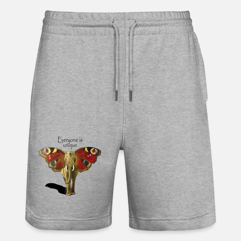 Chacun est unique - Short de jogging bio TRAINER Stanley/Stella unisexe - gris chiné