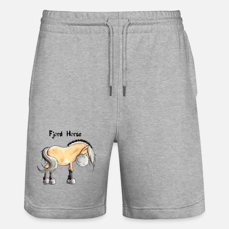 Knuffiger Norweger - Stanley/Stella Unisex Bio Joggingshorts Trainer  - Grau meliert