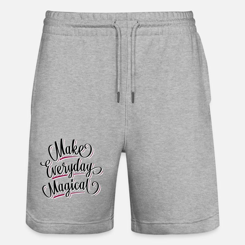 Magic - Girlish - Carpe Diem - Short de jogging bio TRAINER Stanley/Stella unisexe - gris chiné