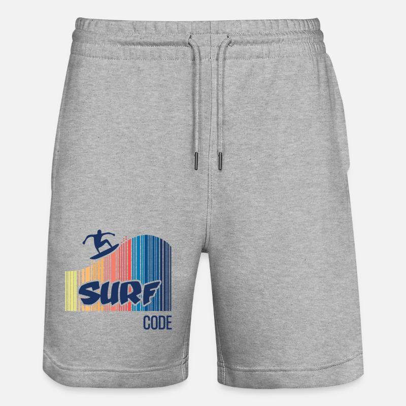 Surf Code - Short de jogging bio TRAINER Stanley/Stella unisexe - gris chiné