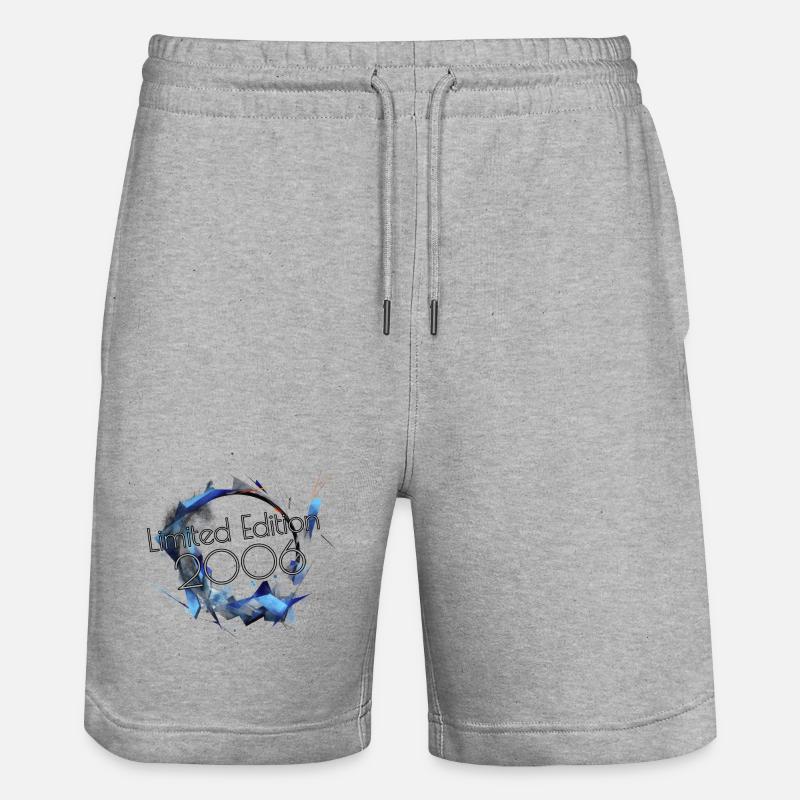 Edition Limitée 2006 Anniversaire Geschnenk - Short de jogging bio TRAINER Stanley/Stella unisexe - gris chiné